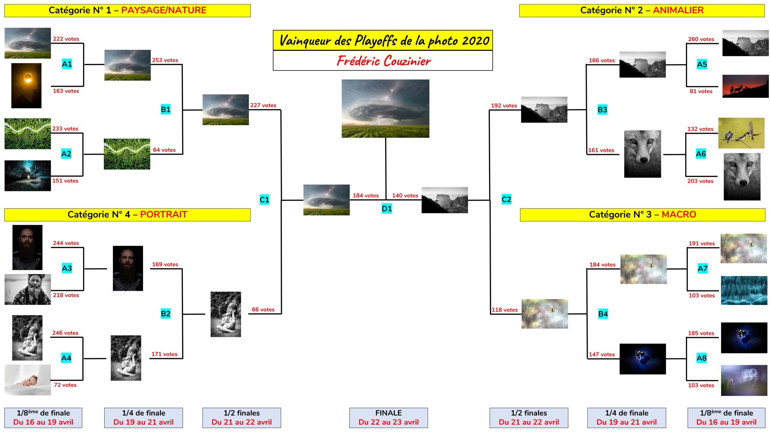 Playoffs de la Photo 2020 - Tableau de la phase finale - Concours photo